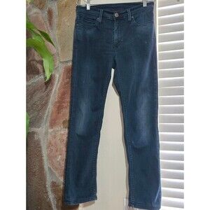 Levi's Selvedge Red Line Wilfred 511 Dark Wash Jeans 30x34 Metal Emblem Tag